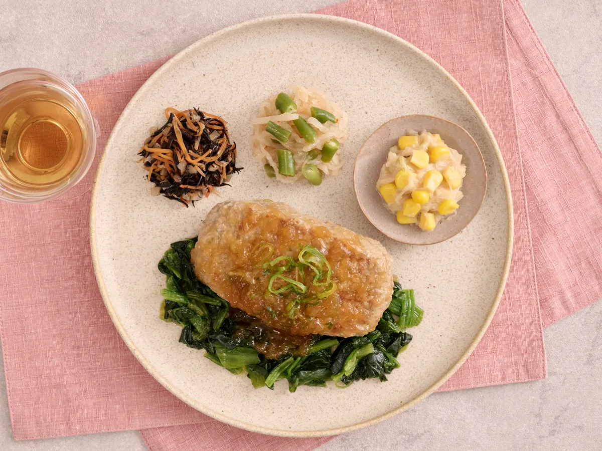 おろしソースのハンバーグ