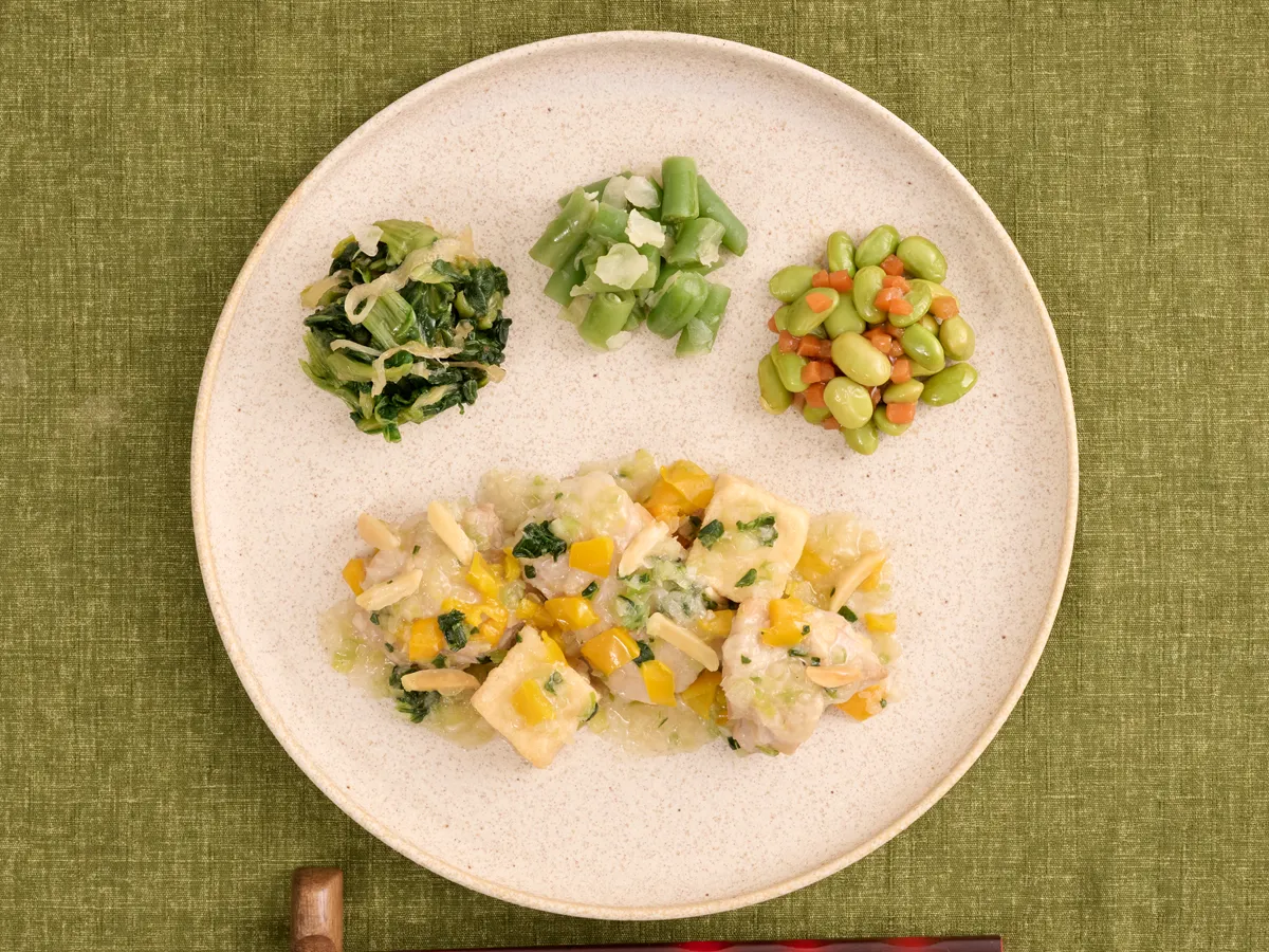 元気満点！野菜と鶏肉の爽やか葱だれ