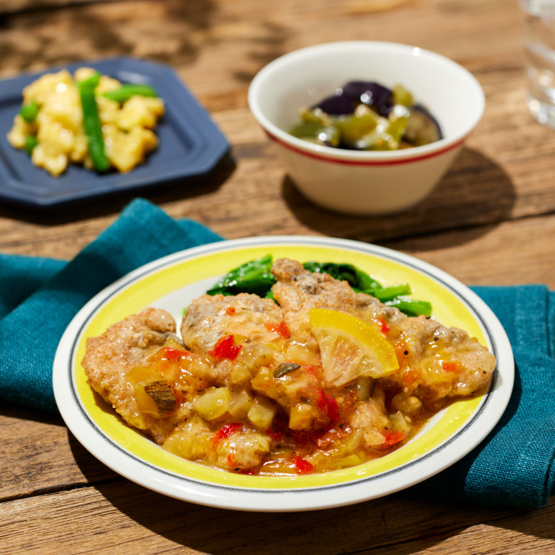 鱈(ﾀﾗ)のバター焼レモンソース