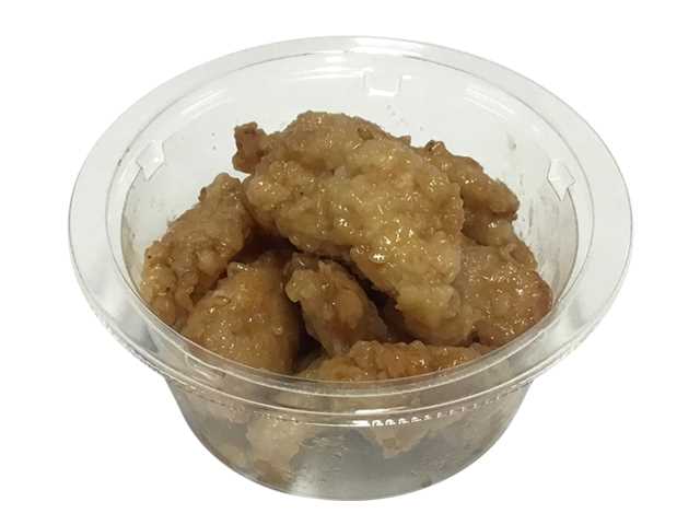 冷製仕立ての揚げささみのレモンソース和え