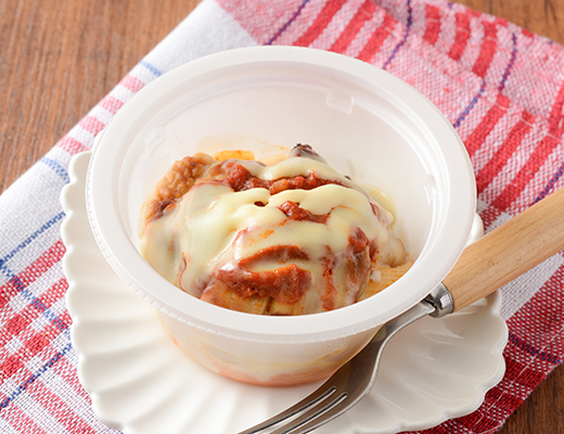 温めて食べる　トマトソースのグリルチキン