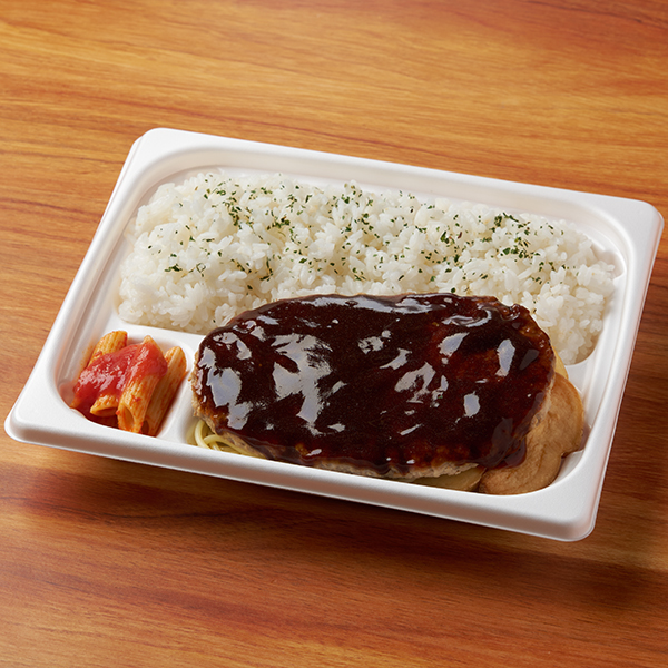 増量　鉄板焼のでっかいハンバーグ弁当