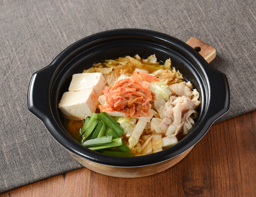 1/2日分の野菜が摂れる　キムチチゲ