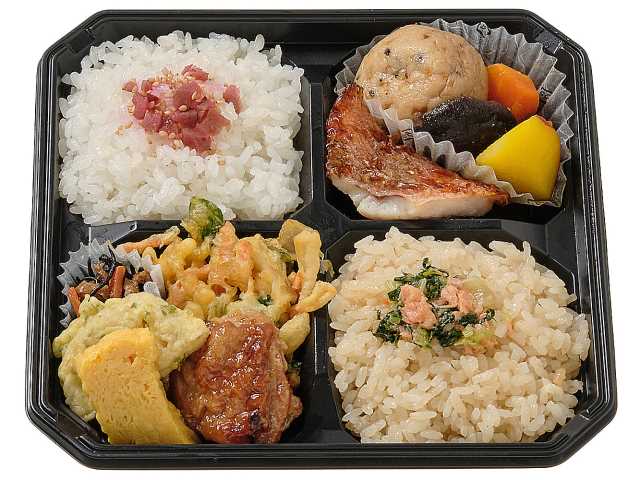 二色ごはんのお弁当～赤魚塩麹焼入り～