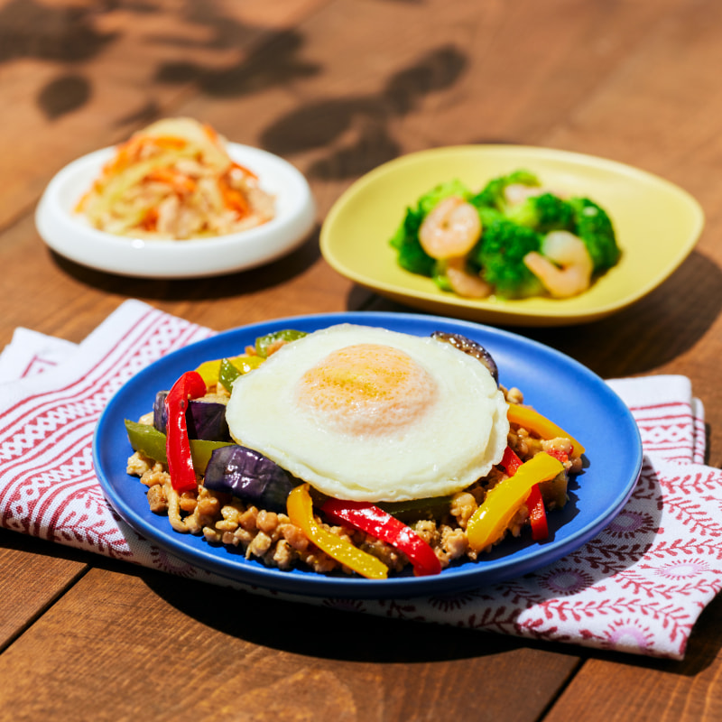 とろーりたまごのガパオ風