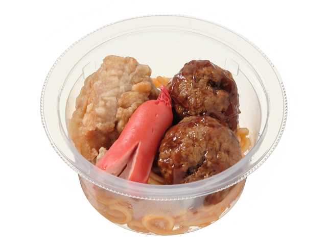 ミートボールと唐揚げとタコさんウインナー