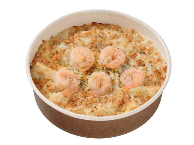 クリーミーソースの海老グラタン