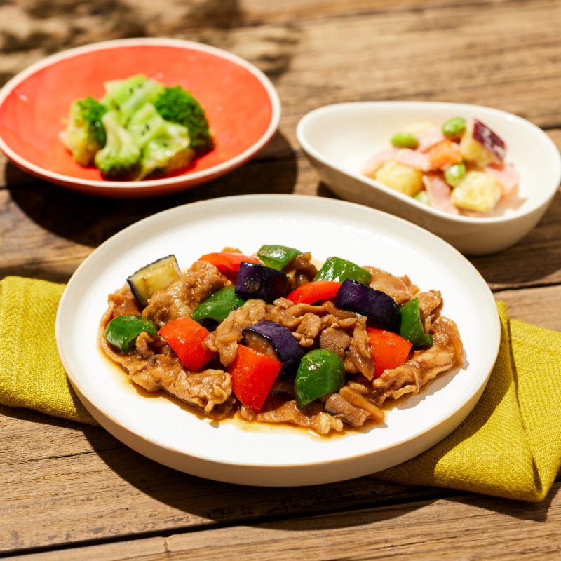 豚肉と彩り野菜の味噌炒め風