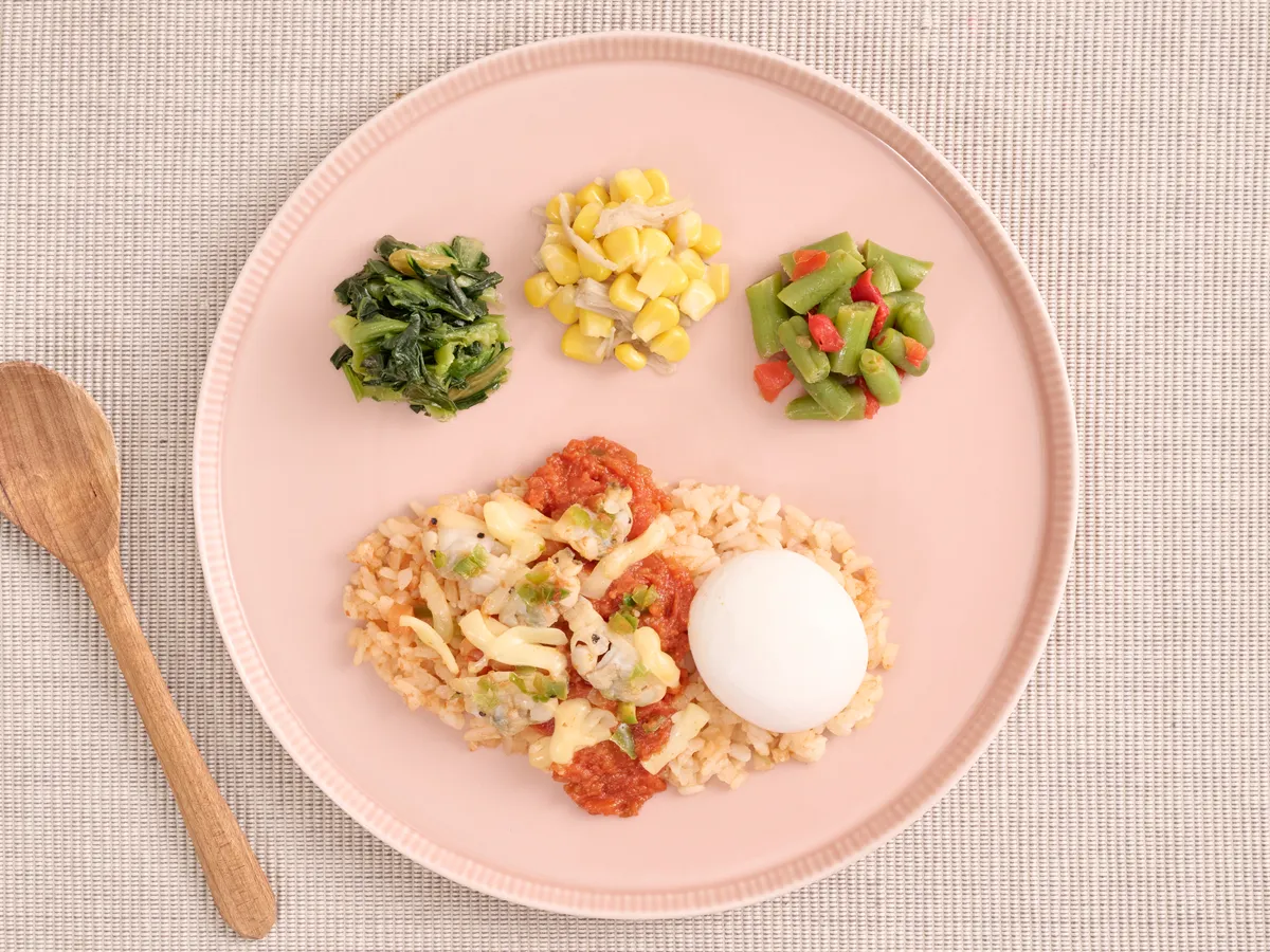 とろ～り半熟卵のトマトリゾット
