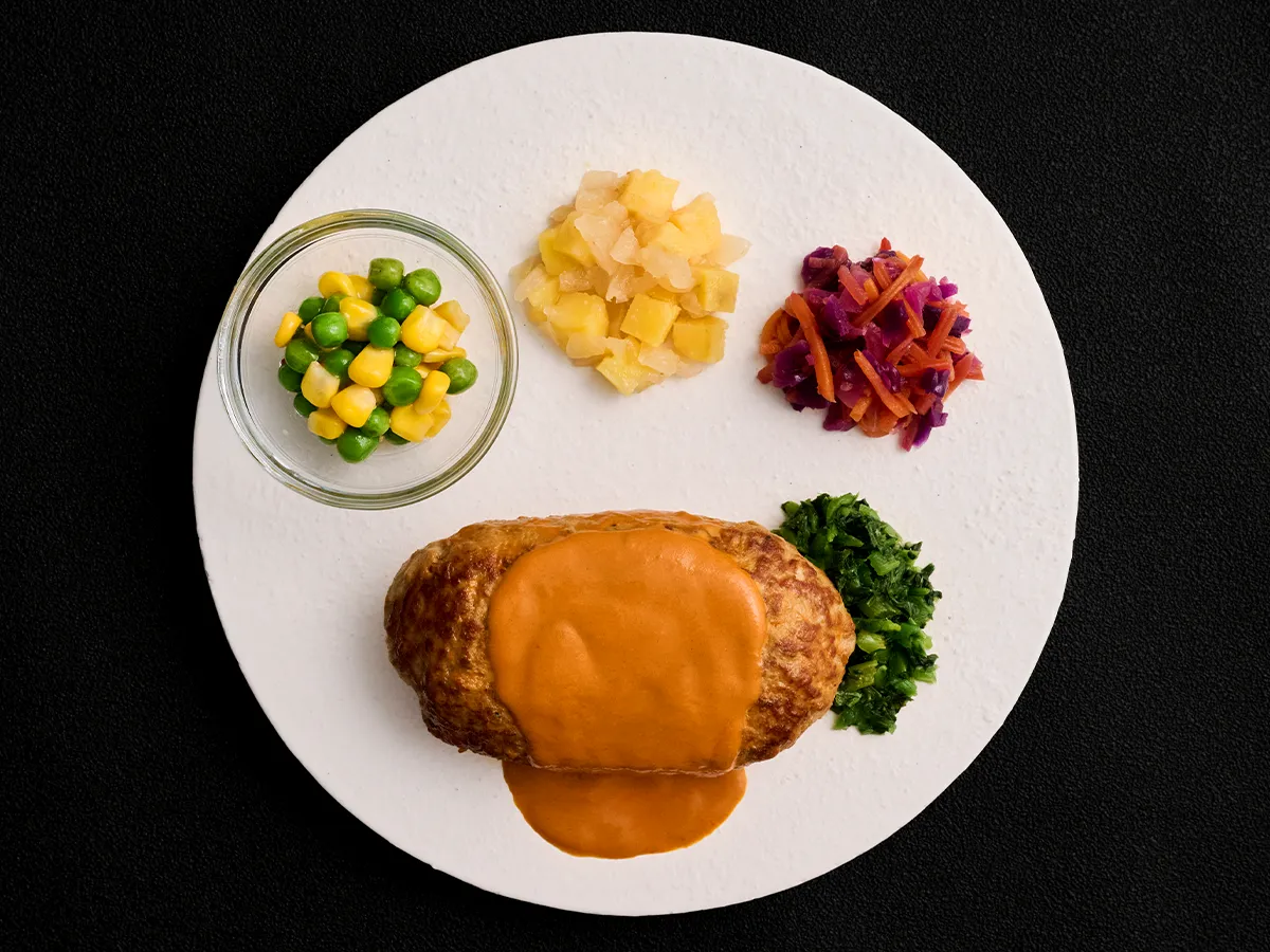 海老クリームハンバーグ