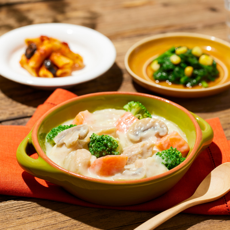 豆乳とバターと生クリームのシチュー