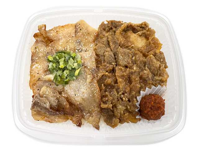 辛みそが決め手　２種の豚焼肉弁当