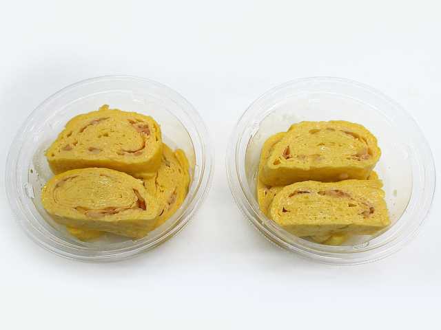 冷たいまま食べる　　　だし巻き紅しょうが入り